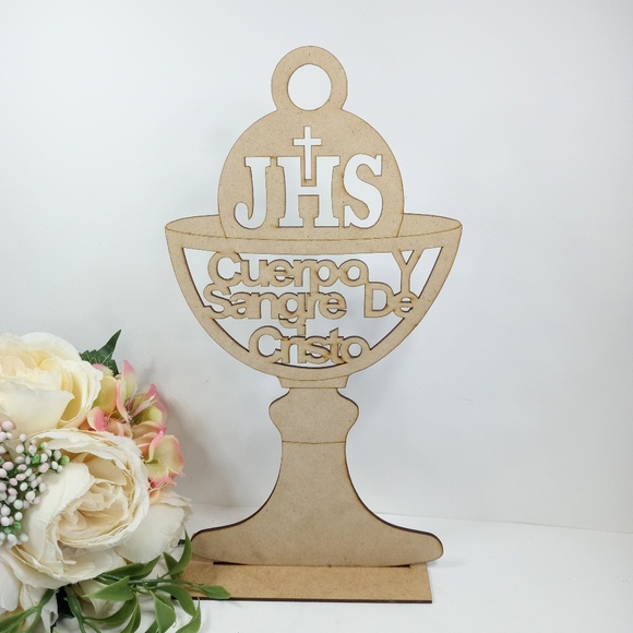 Chalice First Holy Communion Cake topper. Cáliz para pastel de primera comunión - Picture 3 of 7